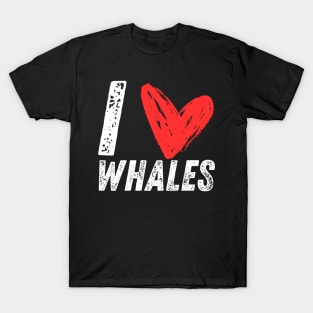 I Love Whales T-Shirt